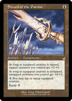 NM - Sword of the Paruns (Retro Frame) [RVR - 395] Ravnica Remastered - Image 1