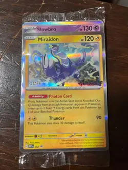 Pokemon SEALED Pitch Black Prerelease Staff Promos Full Set of 4 Foil - Image 2
