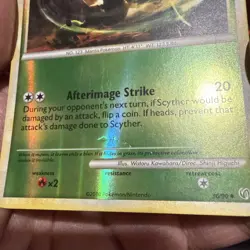 Pokemon TCG Scyther 36/90 Undaunted Reverse Holo Uncommon Basic HP60 Near Mint - Image 5