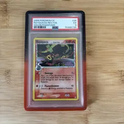 PSA 5 Pokemon Rayquaza EX Rare Reverse Holo 26/110 Holon Phantoms 2006 English - Image 1