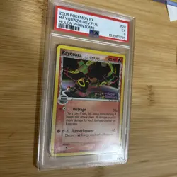 PSA 5 Pokemon Rayquaza EX Rare Reverse Holo 26/110 Holon Phantoms 2006 English - Image 5