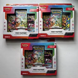 3x First Partner Illustration Collection Series 2 Boxes: Pokemon - New & Sealed - Image 1