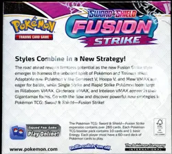 SWSH Fusion Strike SEALED Booster Box (36 Packs of Pokemon Cards) - Image 4