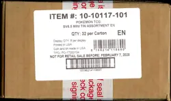 PRISMATIC EVOLUTIONS Sealed 32 Ct Mini Tin CASE 4x Displays of 8 (Pokemon Cards) - Image 2