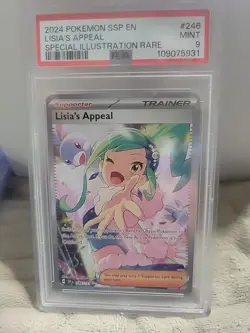 Pokemon TCG Lisa's Appeal SIR Card 246/191 Scarlet Violet: Surging Sparks PSA 9 - Image 1