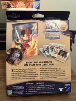 New Disney Lorcana Fabled Collection Starter Set Tinker bell Foil Promo Booster - Image 2