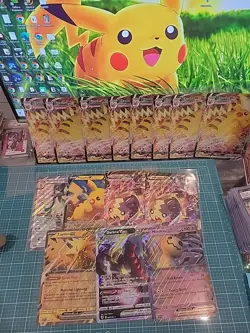 Pokemon TCG Jumbo/ Oversized Card Lot of 15 -Vmax/VUnion/V/EX Pikachu Darkrai - Image 1