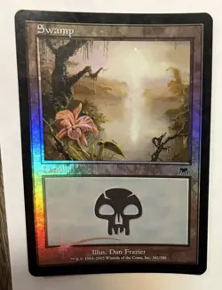 6 Magic The Gathering Foil Basic Land Valuable Collectable Cards - Image 3