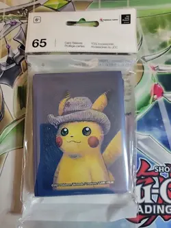 Pikachu with Grey Felt Hat Card Sleeves Van Gogh Museum x Pokemon (65 Sleeves) - Image 1