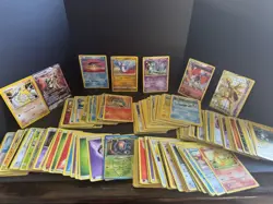 Pokemon Card Lot 100+ Cards Holo Reverse Holo V Cards Vintage Modern Pikachu - Image 1