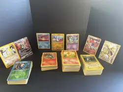 Pokemon Card Lot 100+ Cards Holo Reverse Holo V Cards Vintage Modern Pikachu - Image 2