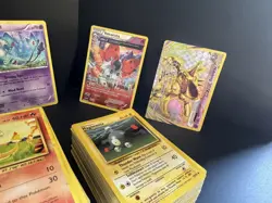Pokemon Card Lot 100+ Cards Holo Reverse Holo V Cards Vintage Modern Pikachu - Image 5