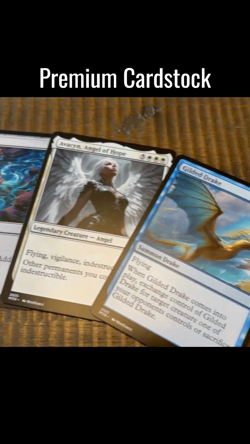 Gilded Drake - Custom Art Magic: The Gathering Playtest Card - Commander - Image 2
