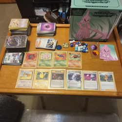 Pokemon TCG Paradox Rift Elite Trainer Box + English Mixed Card Lot Holo/Reg - Image 1