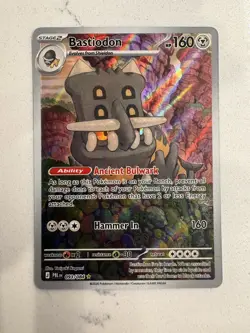Pokemon Pitch Black Bastiodon 093/084 Illustration Rare IR NM - Image 1