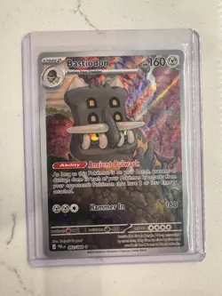 Pokemon Pitch Black Bastiodon 093/084 Illustration Rare IR NM - Image 3