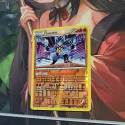 Lucario 64/99 Reverse Holo Rare Black & White Next Destinies Card 2012 LP - Image 1