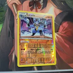 Lucario 64/99 Reverse Holo Rare Black & White Next Destinies Card 2012 LP - Image 2