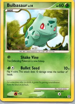 Pokemon TCG Bulbasaur 77/132 Secret Wonders LP - Image 1