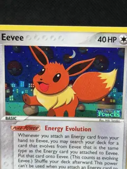 Eevee 55/115 Reverse Holo EX Unseen Forces STAMPED 2005 Pokemon TCG NM - Image 4
