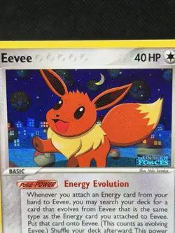 Eevee 55/115 Reverse Holo EX Unseen Forces STAMPED 2005 Pokemon TCG NM - Image 5