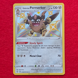 The Pokemon Company Galarian Perrserker SV087/SV122 Shiny Holo Rare Eng 120 HP - Image 1