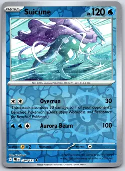 Pokemon TCG SV: Prismatic Evolutions Suicune 024/131 Reverse Holo NM - Image 1