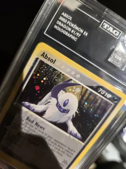 💎 ABSOL HOLO W/SWIRL E-READER #01/97 - 2004 POKEMON EX DRAGON TAG MINT 9 - Image 2