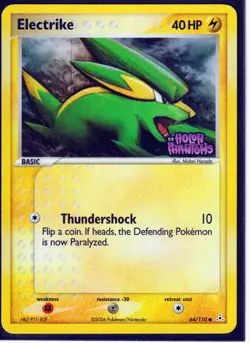 VINTAGE POKEMON ELECTRIKE 64/110 EX HOLON PHANTOMS -REVERSE HOLO-STAMPED NM/LP - Image 1