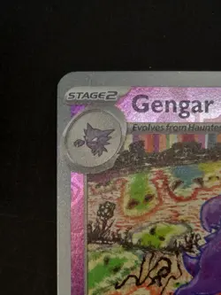 Gengar 094/165 Reverse Holo Rare SV: Scarlet & Violet 151 Pokemon. Super Clean - Image 2