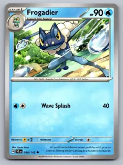Pokemon TCG SV07: Stellar Crown Frogadier 040/142 - Image 1