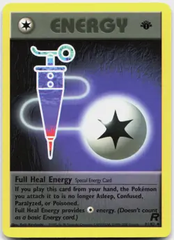 Full Heal Energy 81/82 Uncommon Team Rocket Pokemon 1st Edition Lightly Played - Image 1