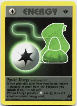 Potion Energy 82/82 Uncommon Team Rocket Pokemon 1st Edition Lightly Played - Image 1