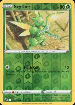 Pokemon Scyther 006/159 Common Crown Zenith Reverse Holo Near Mint - Image 1