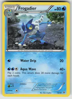 Frogadier 13/39 Kalos Starter Set Pokemon Moderately Played - Image 1
