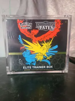 Pokemon TCG: Hidden Fates Elite Trainer Box With Acrylic Case, Has Tears 820650804731 - Image 1