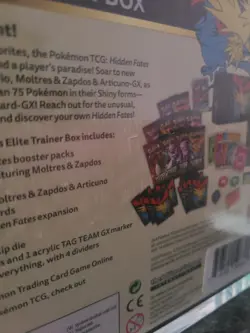Pokemon TCG: Hidden Fates Elite Trainer Box With Acrylic Case, Has Tears 820650804731 - Image 5
