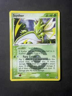Scyther EX FireRed & LeafGreen Reverse Holo Rare Pokemon TCG - MINTY - Image 1
