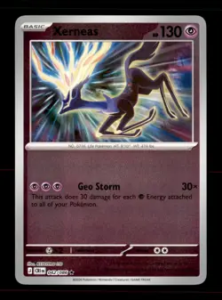Xerneas 042/086 Rare Chaos Rising Pokemon Reverse Holo Near Mint - Image 1