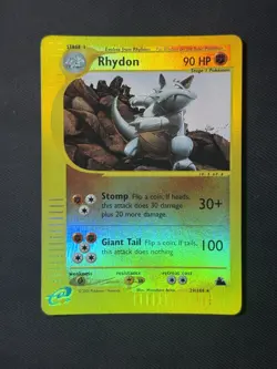 Rhydon Skyridge 29/144 E-Series Reverse Holo Pokemon TCG - MINTY - Image 1