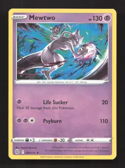 Mewtwo 056/172 Rare Brilliant Stars Pokemon Near Mint - Image 1