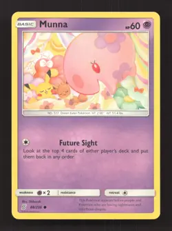Munna 88/236 Common Unified Minds Pokemon Near Mint - Image 1