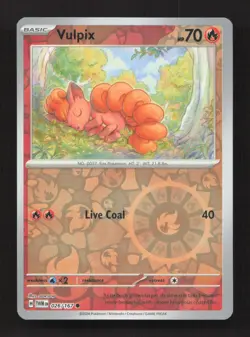 Vulpix 026/167 Common Twilight Masquerade Pokemon Reverse Holo Near Mint - Image 1