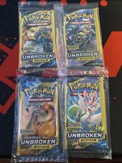 Sealed Pokemon Sun & Moon Unbroken Bonds Dollar General Packs (2 per order) - Image 1