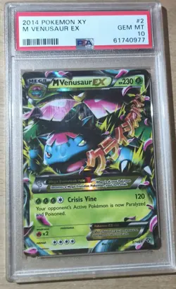 2014 POKEMON XY BASE SET #2/146 M VENUSAUR EX PSA 10 LOW POP ONLY 70 - Image 1