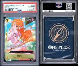 2026 ONE PIECE ST29 EN NAMI ALTERNATE ART PSA 10 #008 - Image 3