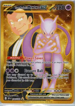 Team Rocket's Mewtwo ex 240/182 SV10: Destined Rivals - Pokemon Card - NM - Image 1