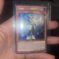 Crowley The Gifted Magistus 1st Edition Secret Rare Card BLMM-EN044 Yu-Gi-Oh! NM - Image 1