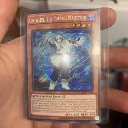 Crowley The Gifted Magistus 1st Edition Secret Rare Card BLMM-EN044 Yu-Gi-Oh! NM - Image 2