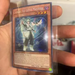 Crowley The Gifted Magistus 1st Edition Secret Rare Card BLMM-EN044 Yu-Gi-Oh! NM - Image 3